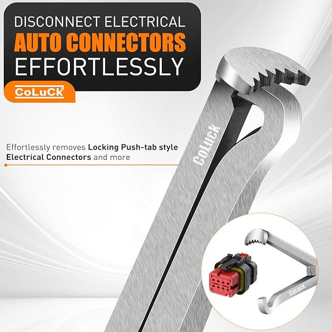 2Pcs Electrical Disconnect Pliers, Electrical Connector Pliers, Electrical Plug Removal Tool Electrical Connector Removal Tool, Automotive Electrical Terminal Connector Separator Removal Tool for Car