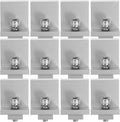 Mikikit 12pcs Solar Panel Holder Clamp Metal Rack Clip for Household Solar Panel Installation Easy to Use and Weather-Resistant
