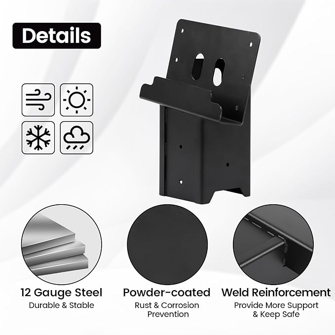 Deer Blind Brackets, Outdoor 4 x 4 Platform Bracket, 12 / 14 Gauge Steel Elevator Brackets for Deer Stand, Hunting Blinds, Shooting Shack
