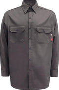 KONRECO FR Shirts for Men Fire Resistant Button Down Work Shirt 100% Cotton 6.5oz Lightweight Welding Shirts