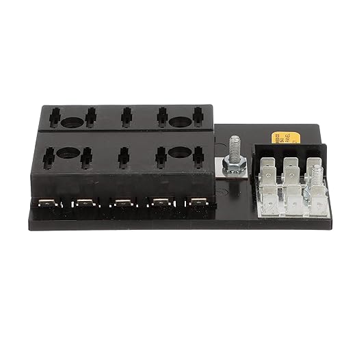Seachoice Fuse Block ATO/ATC, 10 Gang Ground Bar 12V