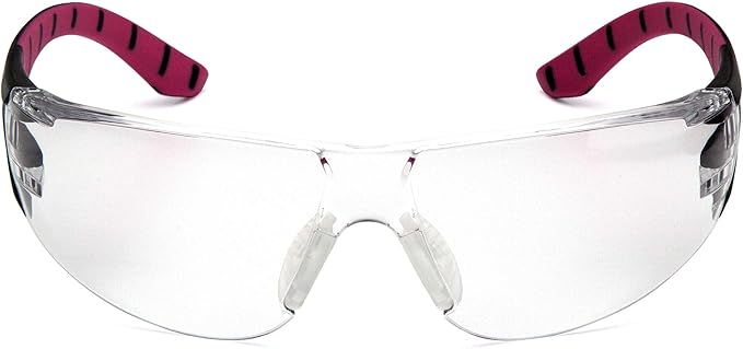 Pyramex Endeavor Plus Safety Glass Black/Gray Frame With Foam Padding Clear H2MAX Anti-fog Lens