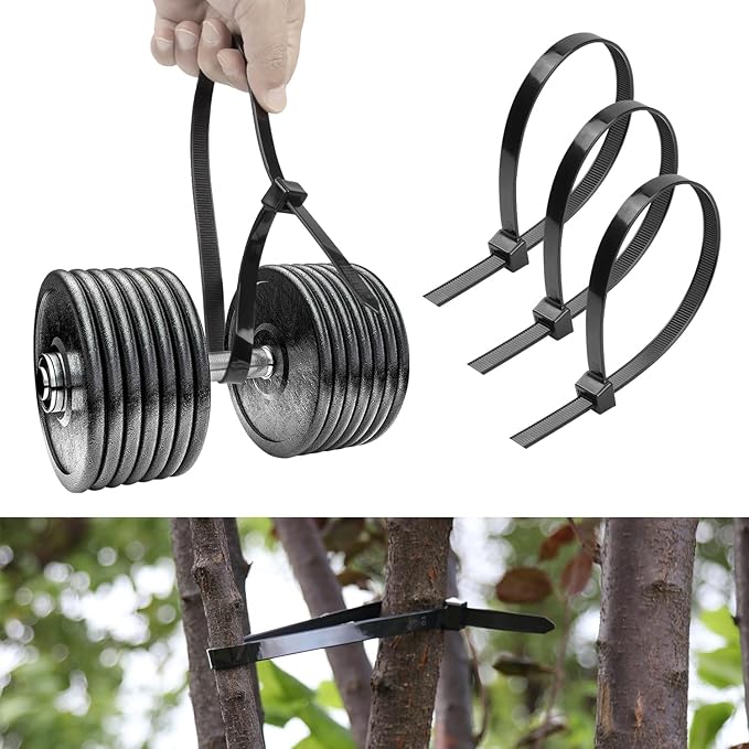 BethTie Black 36inch Zip Ties Heavy Duty 300 PCS, 250 LBS Ultra Strong Plastic Wire Ties, Large Cable Ties Extra Long Tie Wraps, Indoor and Outdoor UV Resistant