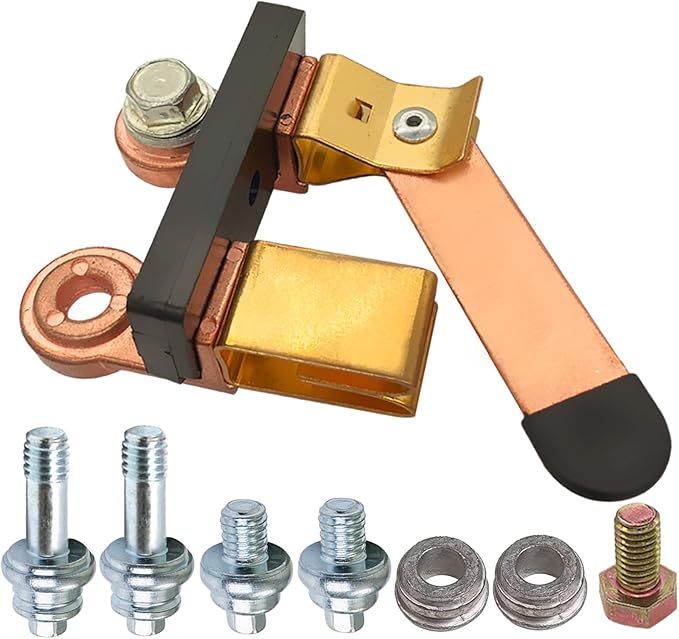 Ampper Side Post Battery Disconnect Switch 12V 24V, Knife Blade Battery Switch Disconnect Power Cut Shut Off for Car Boat RV ATV (Kit)