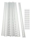 10 Pieces 39" Aluminum DIN Rails,RoHS Standard Slotted DIN Rail,with Extra Screws for Hardware Components Mounting (39inch)