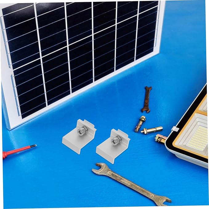 BESPORTBLE 12pcs Solar Panel Bracket Clips Durable Fixed Buckle Reliable Outdoor Panel Holder Clamp for Secure Mounting for Solar Photovoltaic Systems