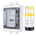 RICH SOLAR 60 Amp Outdoor Circuit Breaker Box 2 Poles Solar Isolator Disconnect Switch DC AC 400V