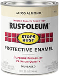 Rust-Oleum 7770502 Stops Rust Brush On Paint, Quart, Gloss Almond