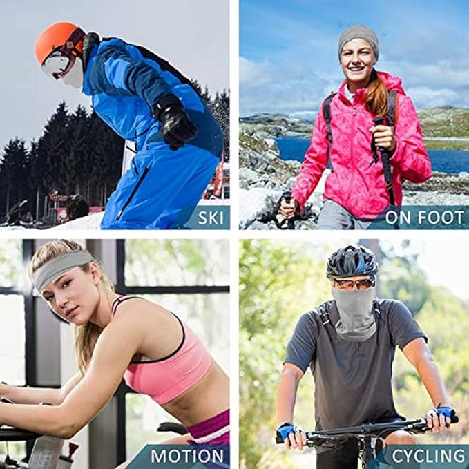 Sun Protection Face Mask Neck Gaiter - 9 Pack Breathable UV Protection Scarf for Men & Women, Hiking, Cycling, Fishing