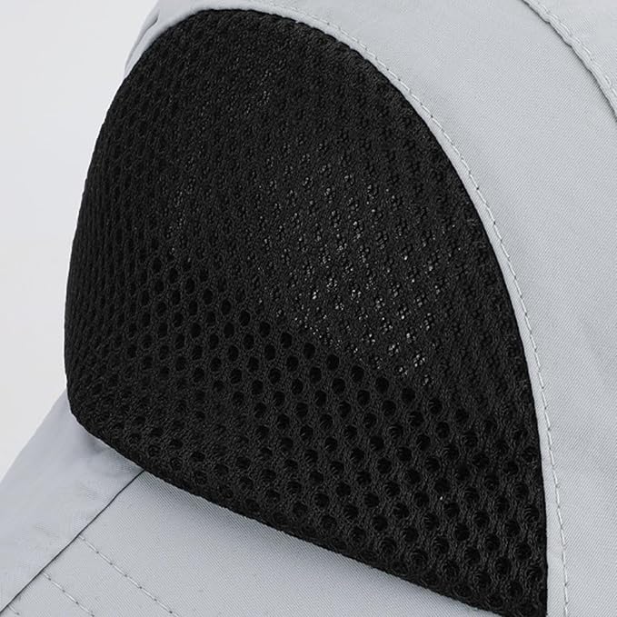 Solar Fan Hat Wide Brim Hat with Fan Sunscreene Neck Flap 3-Speed Outdoor Sun Hat for Fishing,Hiking,USB Solar Charging