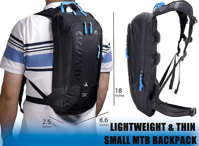 Bike Backpack Small Mountain Biking Backpack Lightweight 6l Daypack - MTB Cycling,Hiking,Skiing,Snow Bicycle,Snowboard | Lightweight, Daypack, MTB Cycling, Hiking, Skiing, Snow Bicycle