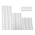 9 Pieces Aluminum DIN Rails,RoHS Standard Slotted DIN Rail,with Extra Screws for Hardware Components Mounting (6inch,8inch,12inch)