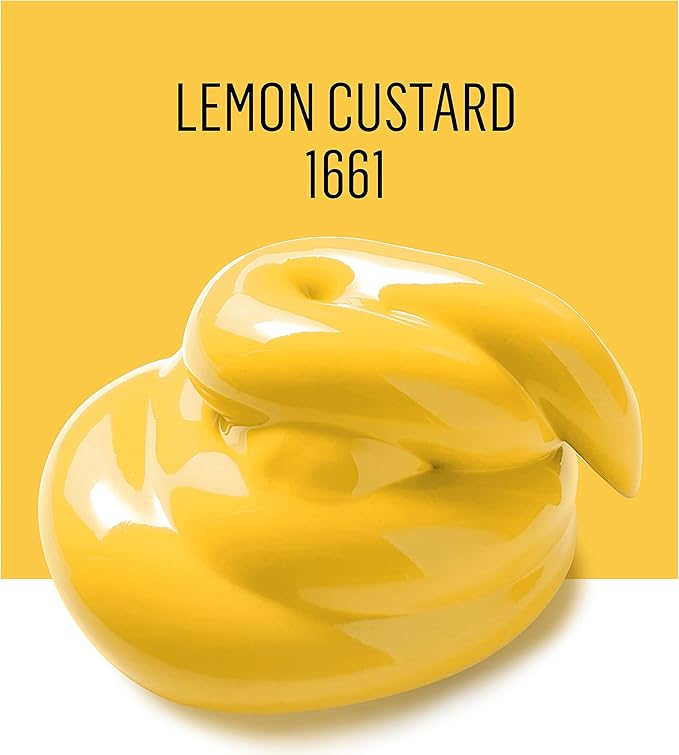 FolkArt Outdoor Acrylic Paint in Assorted Colors (2 Ounce), 1661 Lemon Custard