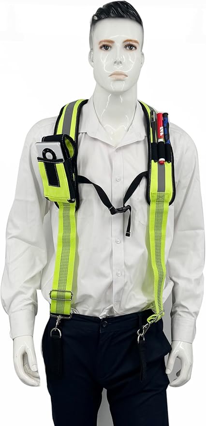 Padded Tool Belt Suspenders 3 Hook Swivel Suspenders for Tool Belt Heavy Duty Work Suspenders