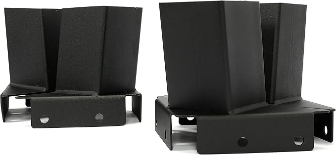 KUAFU Outdoor 4x4 Deer Stand Brackets Compound Angle Brackets for Deer Stand Hunting Blinds Shooting Shack (Set of 4) Shooting Shack Tree House Observation Decks Steel