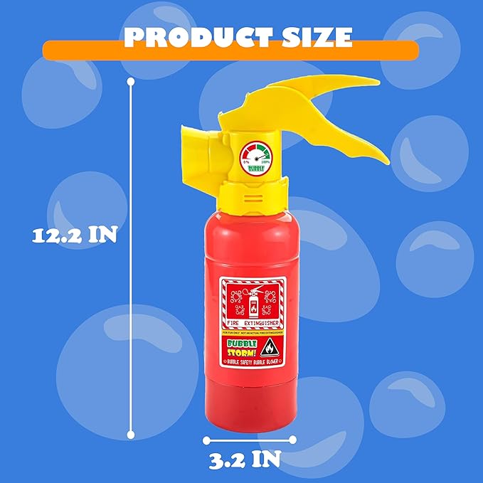 Automatic Bubble Maker fire Extinguisher,Bubble Blower Machine with Solution(220 ml) for Kids,Indoor and Outdoor Toys,Summer Backyard Toys for Baby Gift
