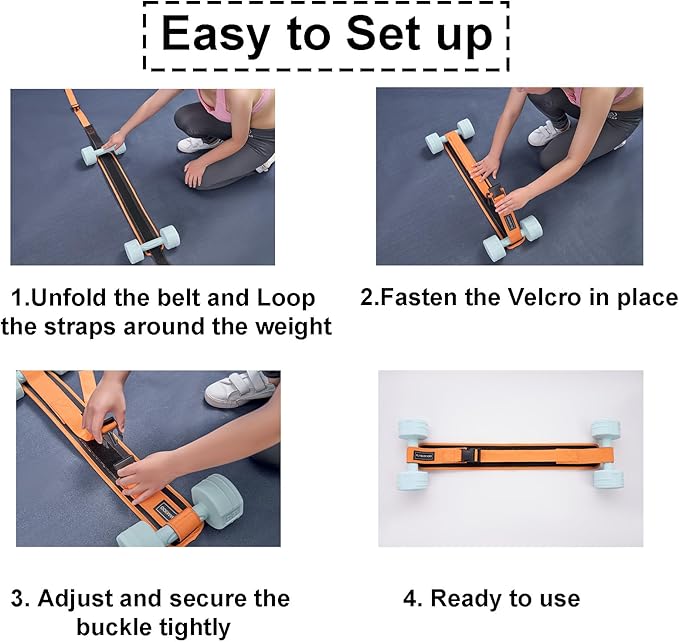 Hip Thrust Belt for Dumbbells,Booty Belt for Hip Thrust Slip-Resistant Padding