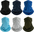 6 Pack Neck Gaiter, UV Protection Cooling Breathable Face Mask, Hiking Scarf for Men Women