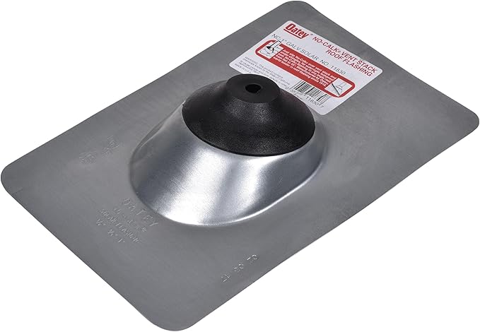 Oatey 11830 Galvanized 0.5" - 1" pipe diameter No-Calk, Solar Roof Flashing 9" x 12.5" Base