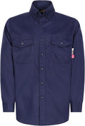 KONRECO FR Shirts for Men 6.5oz Lightweight Work Uniform Flame Resistant Welding Shirt/Water & Stain Repellent