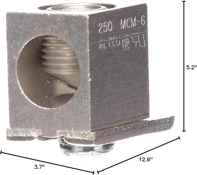SIEMENS ECCS2 Ground Bar Lug Kit #6-250 MCM , Silver