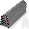 Wall Corner Edge Protector 4 Pack,1.57x1.57x23.62x0.28 inch Soft Baby Proof Corner Guards for Sharp Edges, Self-Adhesive Corner Protectors for Home, Kindergarten,Thickness-7mm(0.28 in)