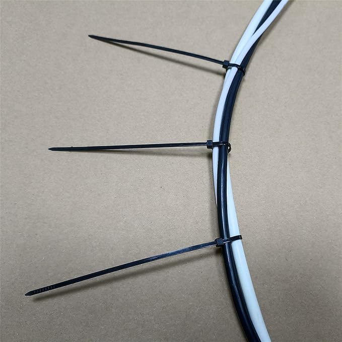 1000 pcs 6 inch Cable Zip Ties Heavy Duty, Premium Plastic Wire Ties with 18 LBS Tensile Strength, UV Resistant Cable Ties, Self-Locking Black Nylon Tie Straps