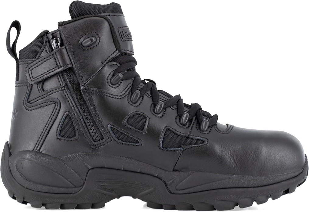 Reebok Men's Rb8694 Rapid Response Rb Composite Toe 6" Tactical Stealth Boot Sidezipper Desert Tan Military & Tactical Boots