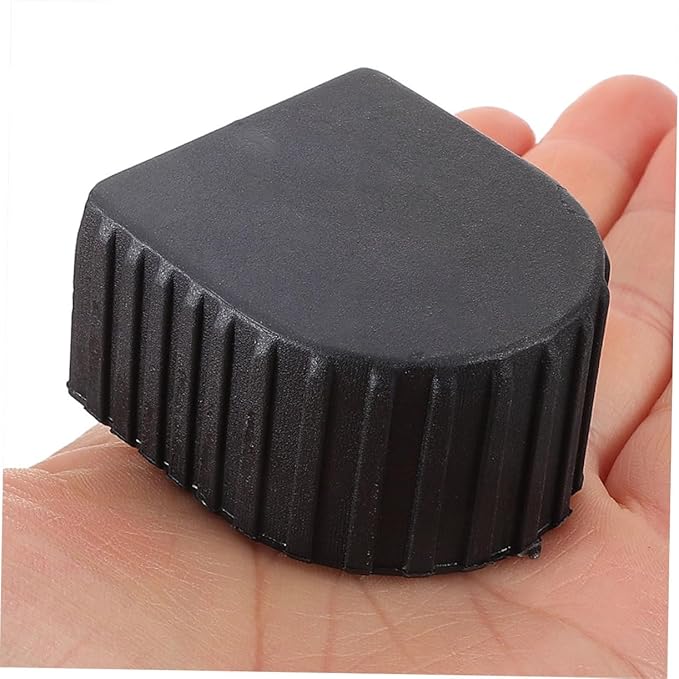 Garneck 4pcs Ladder Foot Covers Non-Slip Protective Pads for Telescopic Ladders Easy Installation Aluminum Caps for Enhanced Stability and Durability for Safe Climbing