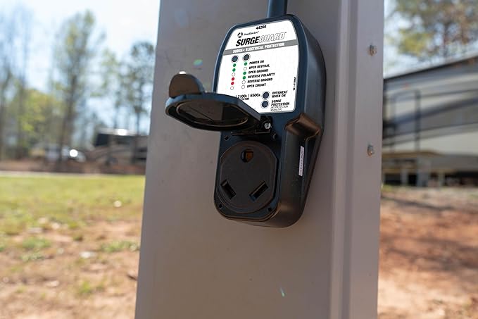 Southwire Surge Guard 30 Amp Portable RV Surge Protector with Enhanced Diagnostics, 2100 Joules, 44280
