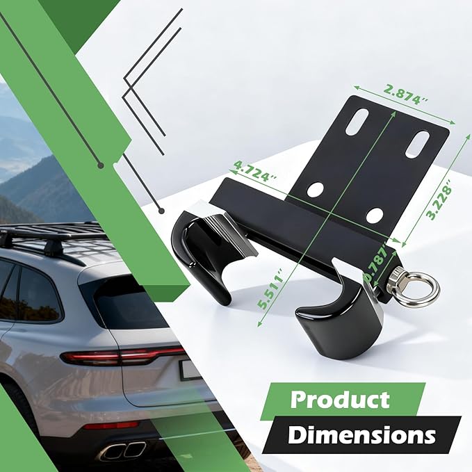 Universal Roof Rack Mounting Brackets Compatible with Suvs Cars Vans for LED Light Bars and Awnings (2PCS)