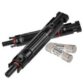 30A Solar Fuse IP67 Waterproof Solar Fuse Connector 2 PCS Solar Fuse Holder Inline with Male and Female Connector for Solar Pannel (Pack of 2)