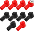 10 Pcs Battery Terminal Boots Insulating Covers, Protector Cable Lug Caps Replacement Tools for Auto Marine Commercial
