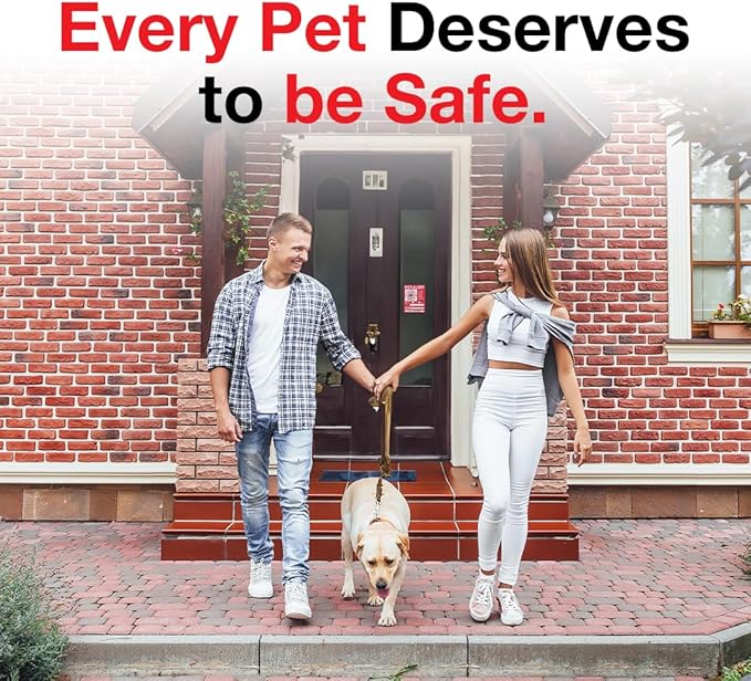 Pet Alert Safety Fire Rescue Sticker - Save Our Pets Emergency Inside Decal - House Home Window Door Sign