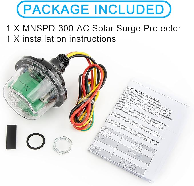 MNSPD-300-AC Solar Surge Protector Device -PSLER MNSPD300AC AC Surge Protector Replacement Midnite Solar