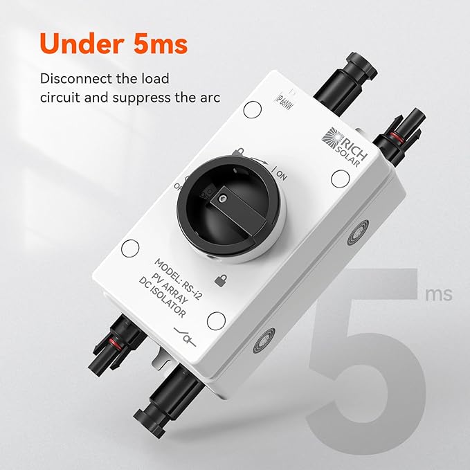 RICH SOLAR Solar PV DC Quick Disconnect Switch 1500V 32 Amps, RS-i2
