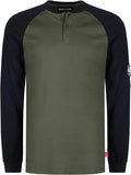 BOCOMAL FR Shirts Henley 7oz Midweight Fire Resistant Clothing NFPA2112 CAT2 Men's Flame Retardant Work Shirt