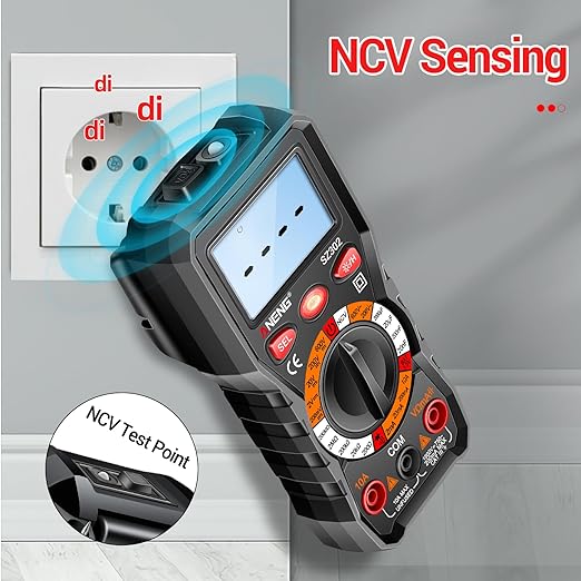 ANENG Multimeter with Backlit LCD,Ohm Volt Amp Meter,Non Contact Voltage Tester Measures DC AC Voltage,Current,NCV,Resistance,Continuity,Diodes,Electric Tools for Automotive Battery Test