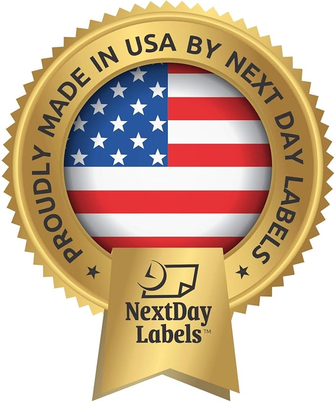 NextDayLabels - 6" x 9" Emergency Preparedness Fire Safety Notice White Vinyl Waterproof Self-Adhesive Label, Required by FDNY and NYC HPD, Pack of 10 Stickers