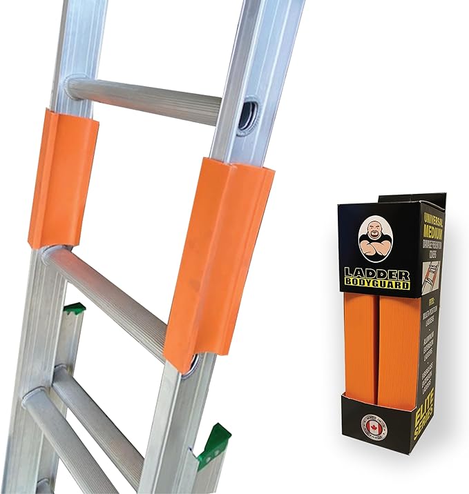 LADDER BODYGUARD Ladder Protection Covers for Gutters & Roof, Non-Marring, Prevent Scratches & Dents, Corner Cover | Universal Fit Extension & Multi-Position Ladder Accessory Guards