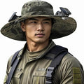 Hat with Fans Solar Power Wide Brim Solar Fan Hats for Men Women UPF 50+ Bucket Fishing Hat with Fan Outdoor