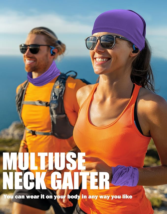 JHYWELL Cooling Neck Gaiter Face Mask, UV Protection Masks Gator, Windproof Bandana for Skiing, Fishing, Hiking, Cycling