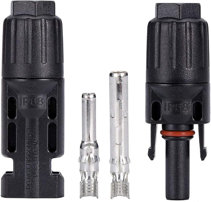 Sunway Solar Panel Cable Connectors 8pairs for Connecting Solar Connector Adapters with Assembly Tool Spanners for Connecting Solar Panels Extension Cable, 10 awg PV Wire,Solar Controller Regulator