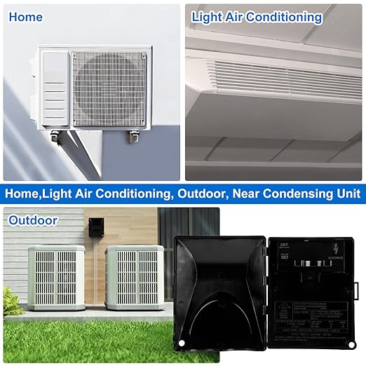 Wells 60 Amp AC Disconnect Box Outdoor Plastic, 120/240VAC Non-Fuse Pull Out Switch, Lightweight Waterproof Rust-Free Non-Conductive Housing for Home & Light Commercial Air Conditioning Units