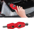 4 in 1 Car Battery Cleaning Brush, Car Battery Terminal Cleaner, Anti-Rust Auto Battery Cleaner with Steel Wire, Battery Cleaner Tool Car Accessories for Cleaning Auto Battery Post (Red)