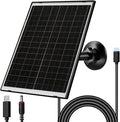 10W Solar Panel for Security & Trail Cameras, 5V Outdoor Camera Charger with USB-C Cable, DC 5.5x2.1mm & Micro USB Port, IP66 Waterproof with Adjustable Mount & 7.2FT Cable