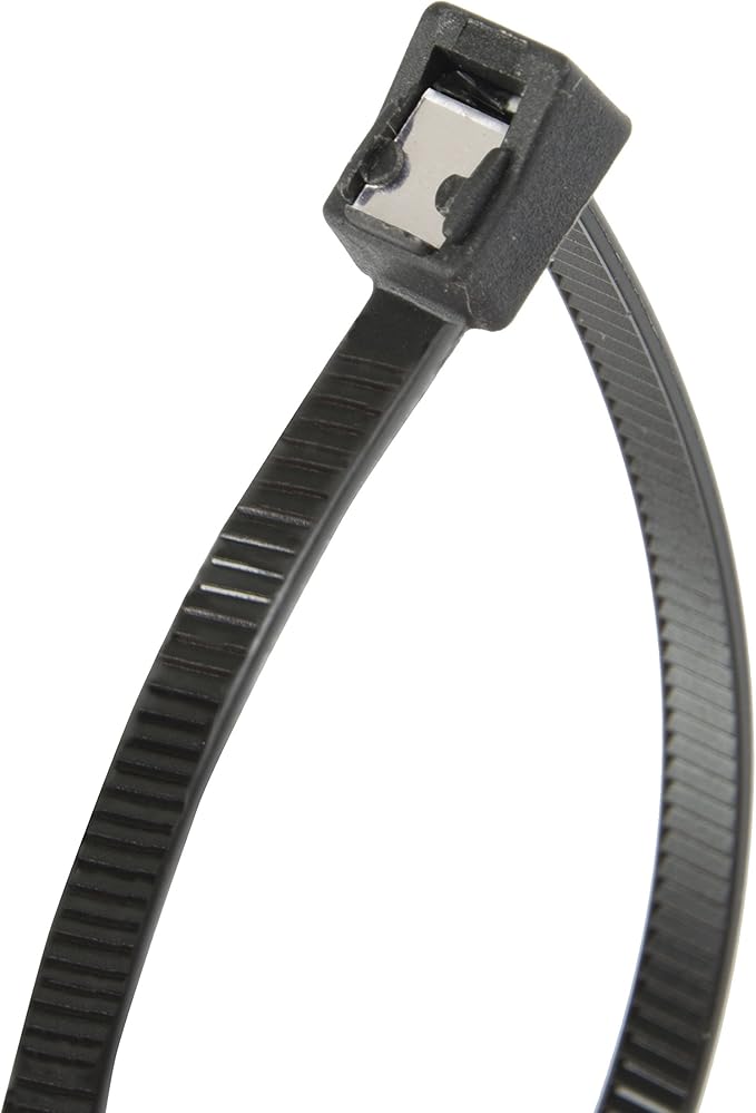 Gardner Bender 45-311UVBSC Nylon Self-Cutting Cable Tie, 11 inch, 50 lb. Tensile, Twist-Off Tail, Zip Tie, 20 Pk., UV Resistant Black