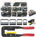 Keadic 49 Pieces FC-10 16 20 26 Pin Female Header IDC Cable Connector 2.54mm Pitch with IDC Crimp Tool, for Flat Ribbon Cable and IDC Connectors
