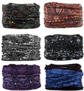 KINREE Neck Gaiter 6 Pack, Multifunctional Headwear UV Protection Breathable Headband Face Mask for Men Women Outdoor Sports