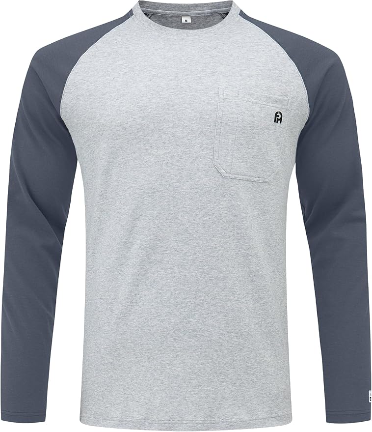 FR Shirts for Men Lightweight Fire Resistant Shirts 5.5oz for Men Long Sleeve NFPA2112/CAT2